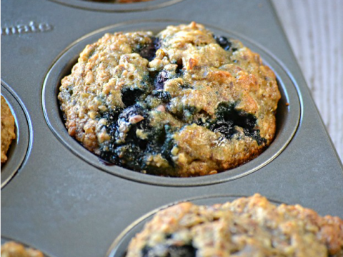 Image for Light Blueberry Banana Muffins