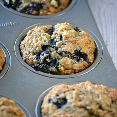 Light Blueberry Banana Muffins