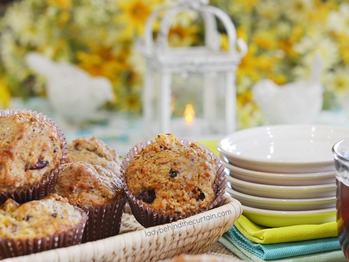 Fruit and Flaxseed Muffins