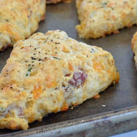 Light Ham and Cheese Scones