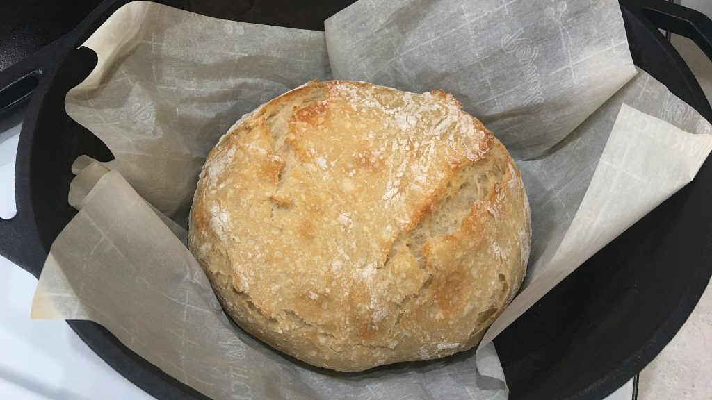 No Knead Crusty Bread