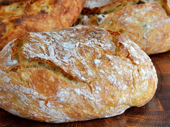 No Knead Crusty Bread
