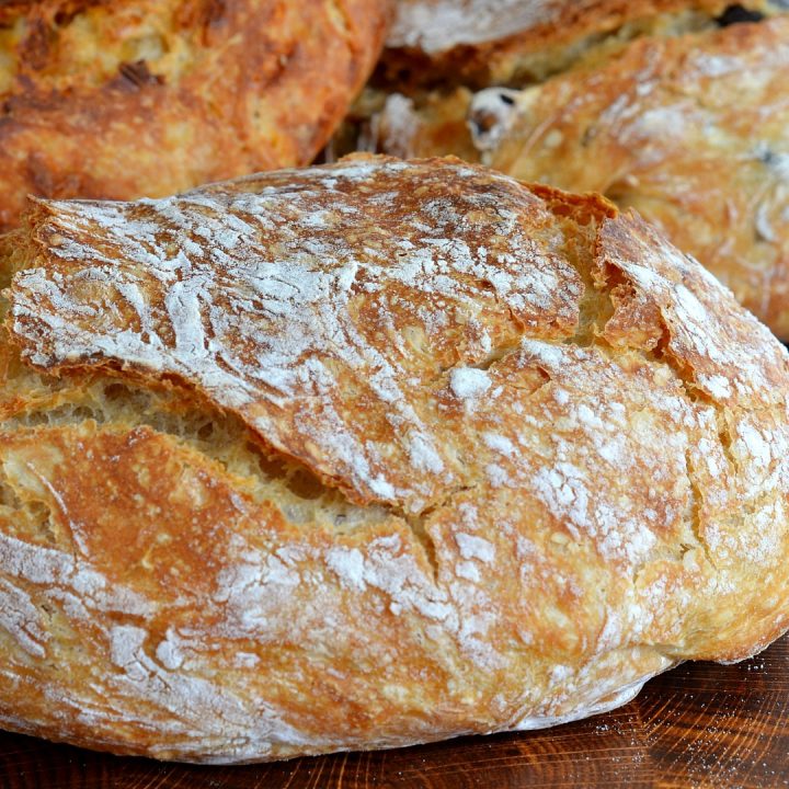 No Knead Crusty Bread