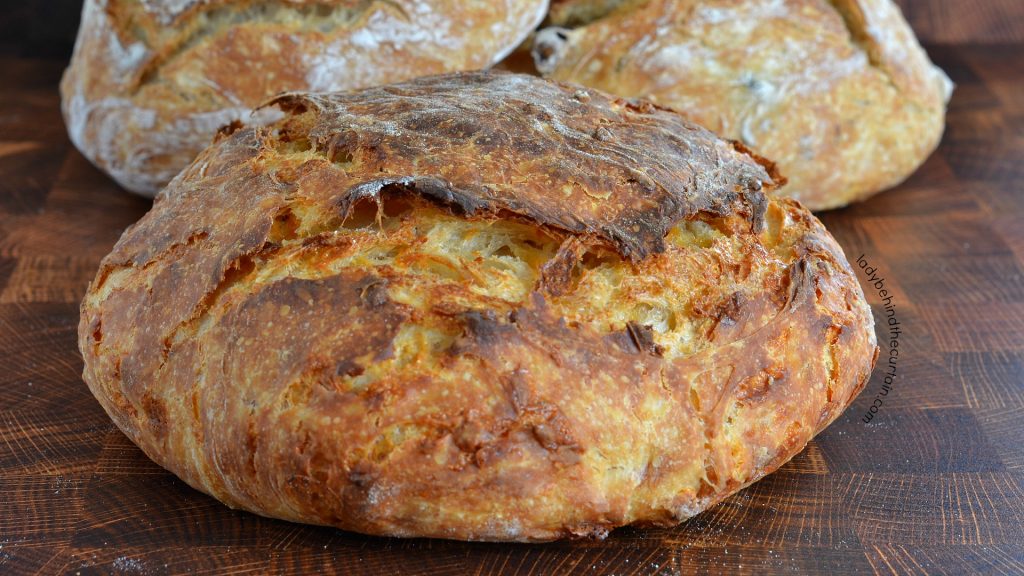 No Knead Crusty Bread