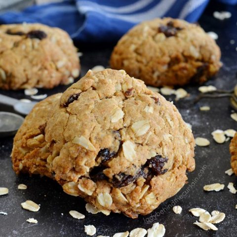 Peanut Butter Oatmeal Breakfast Cookies