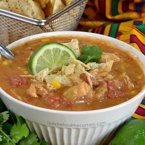 Semi Homemade Pantry Chicken Tortilla Soup