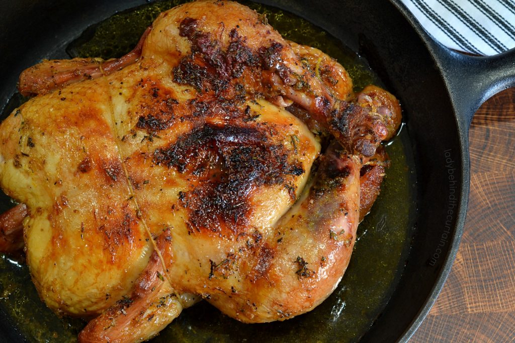 Citrus Beer Brinned Smoked Chicken