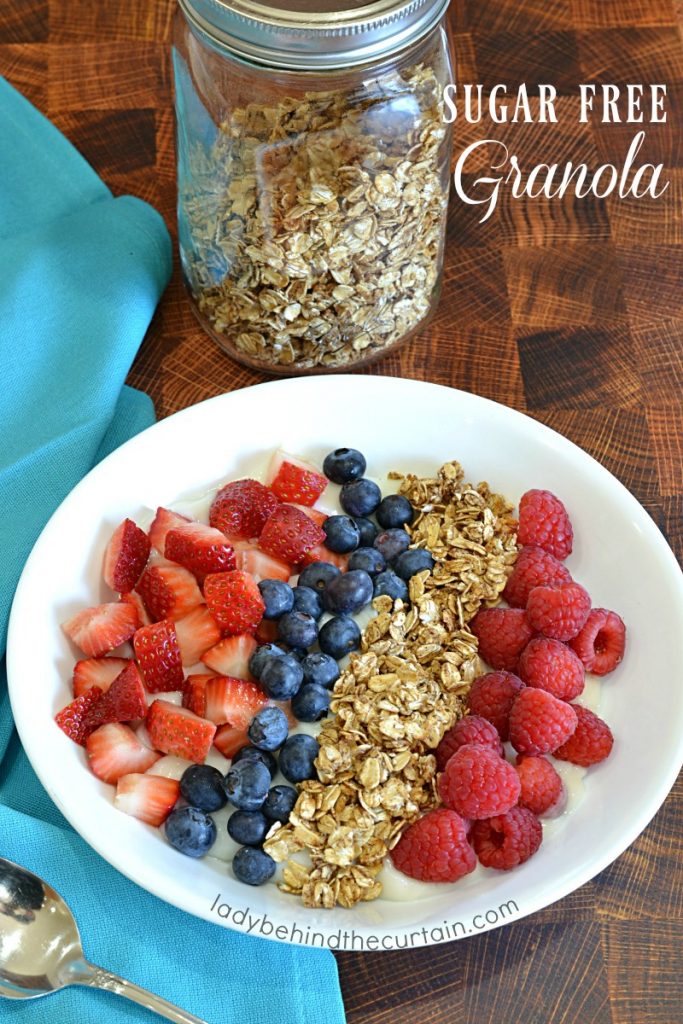 Relleno de Tazón de Yogur de Granola sin Azúcar