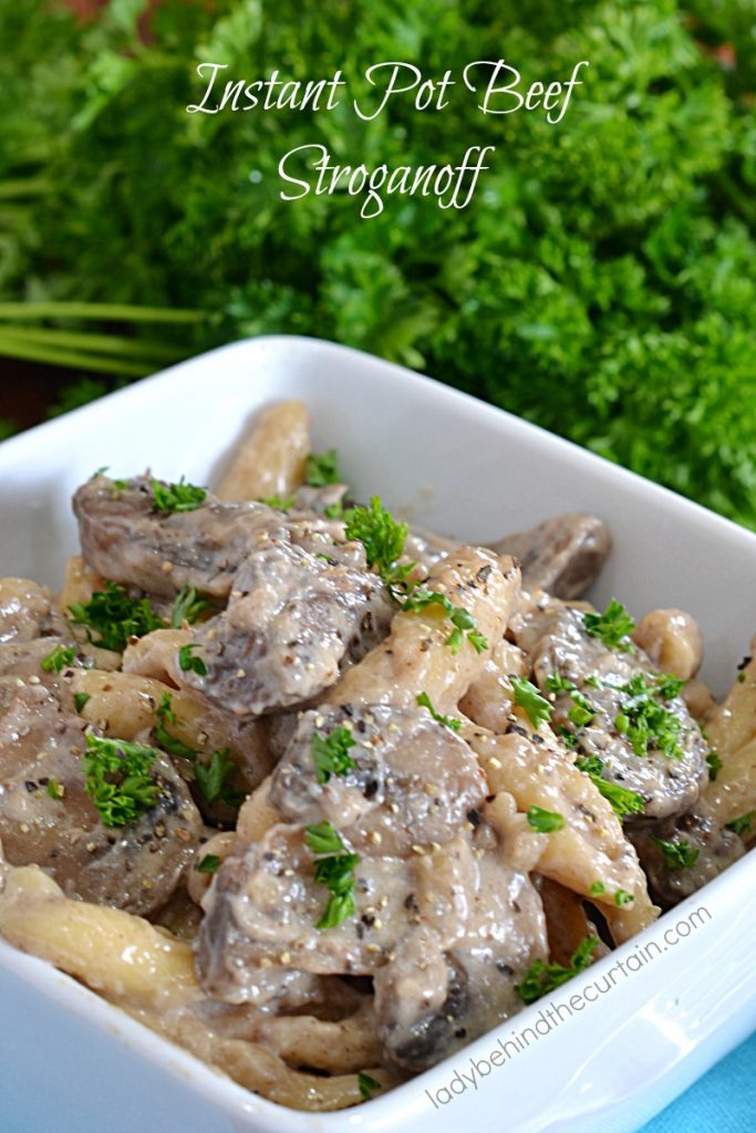 Instant Pot Beef Stroganoff