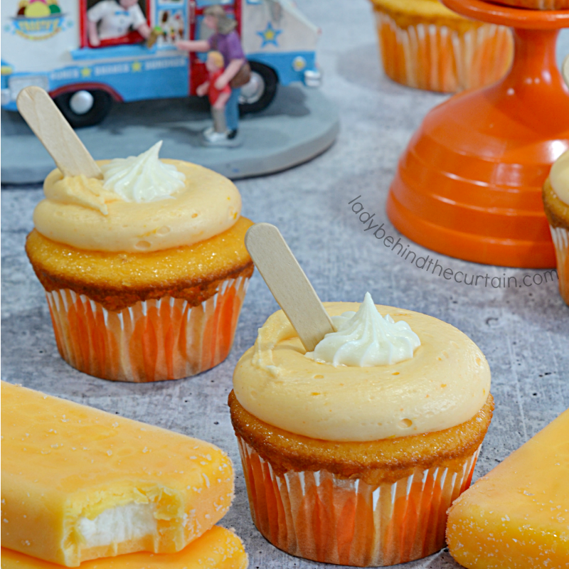 Semi Homemade Orange Creamsicle Cupcakes