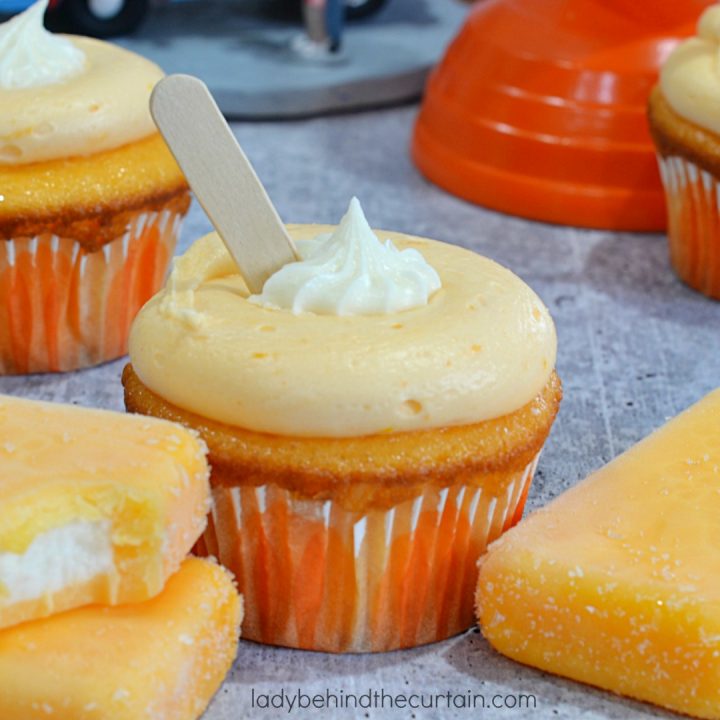 Semi Homemade Orange Creamsicle Cupcakes