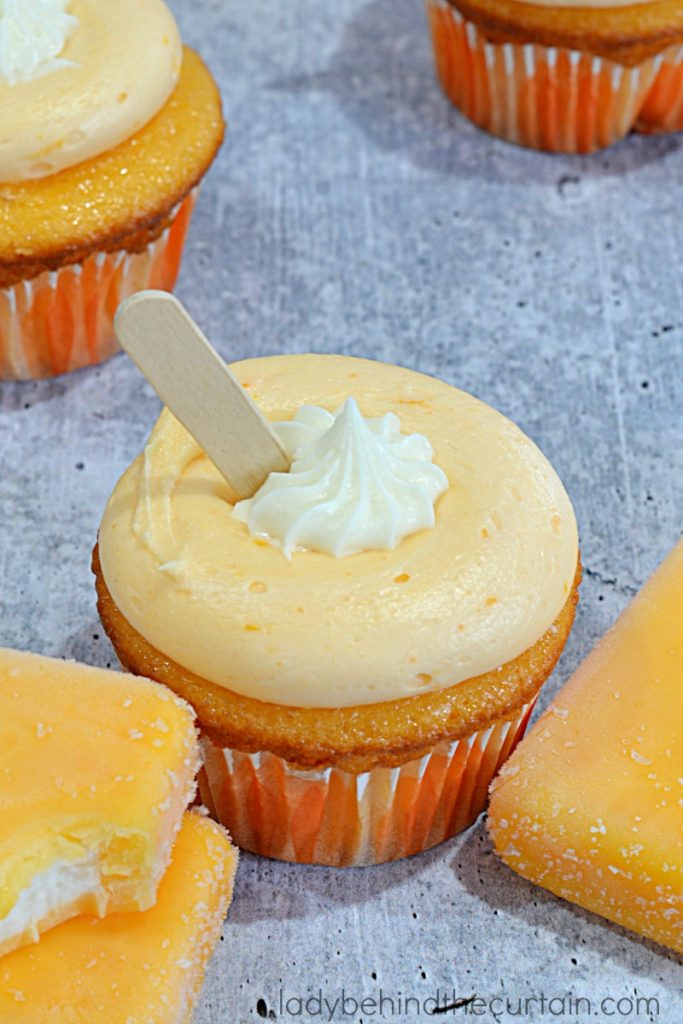 Semi Homemade Orange Creamsicle Cupcakes