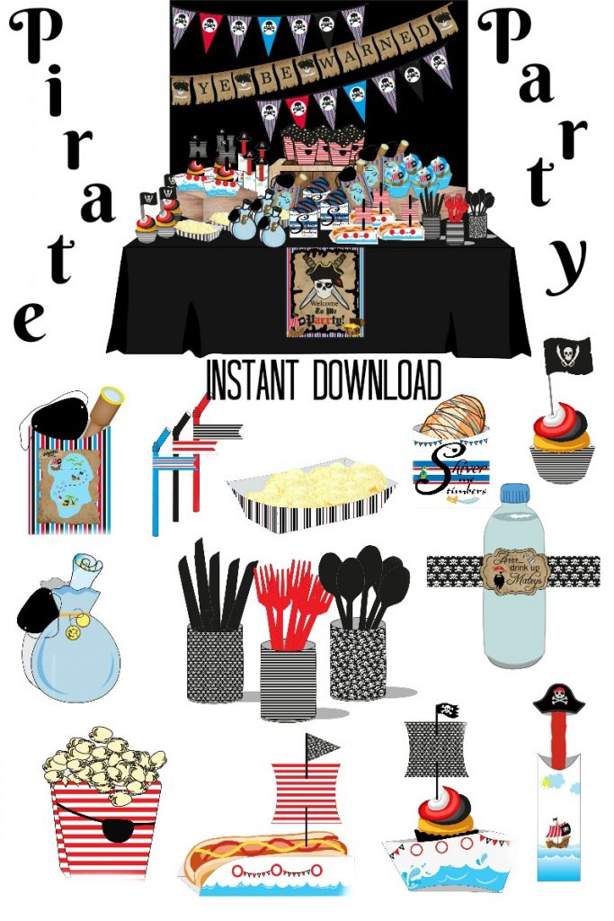 Pirate Theme Party Games Pirate Themed Party Instant Download