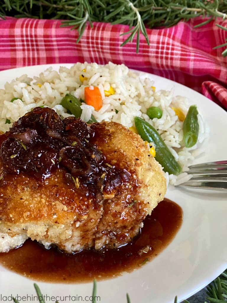 Almond Chicken with Strawberry Balsamic Sauce