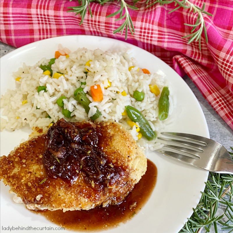 Almond Chicken with Strawberry Balsamic Sauce