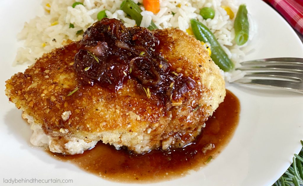 Almond Chicken with Strawberry Balsamic Sauce