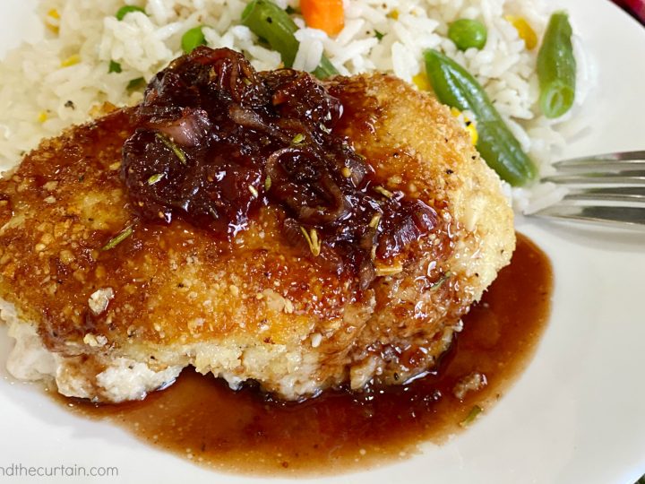 Almond Chicken with Strawberry Balsamic Sauce