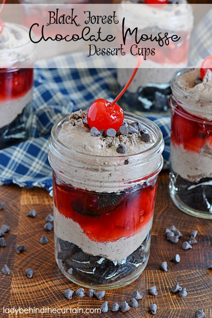 Black Forest Chocolate Mousse Dessert Cups