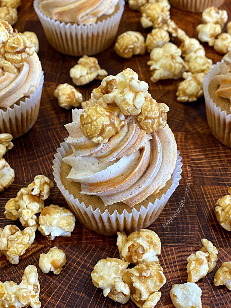 Caramel Corn Cupcakes