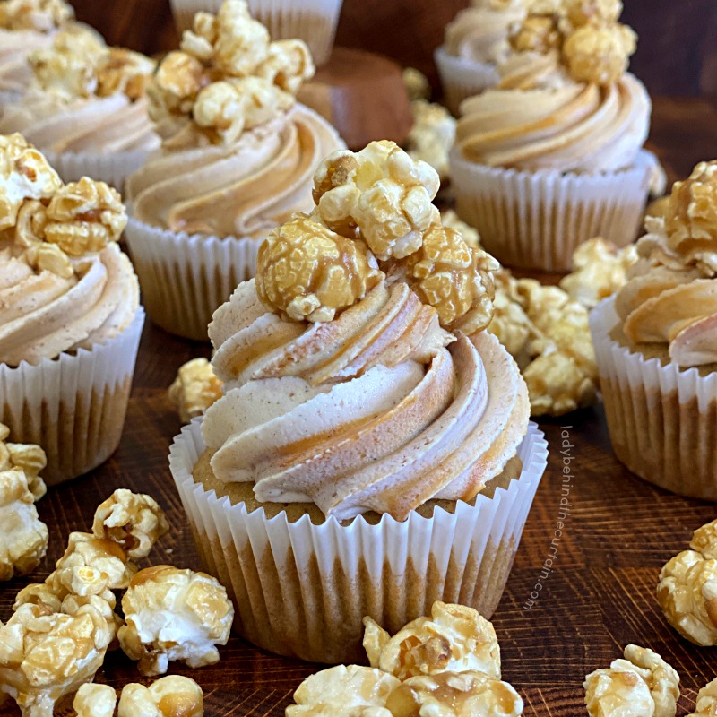 Caramel Corn Cupcakes