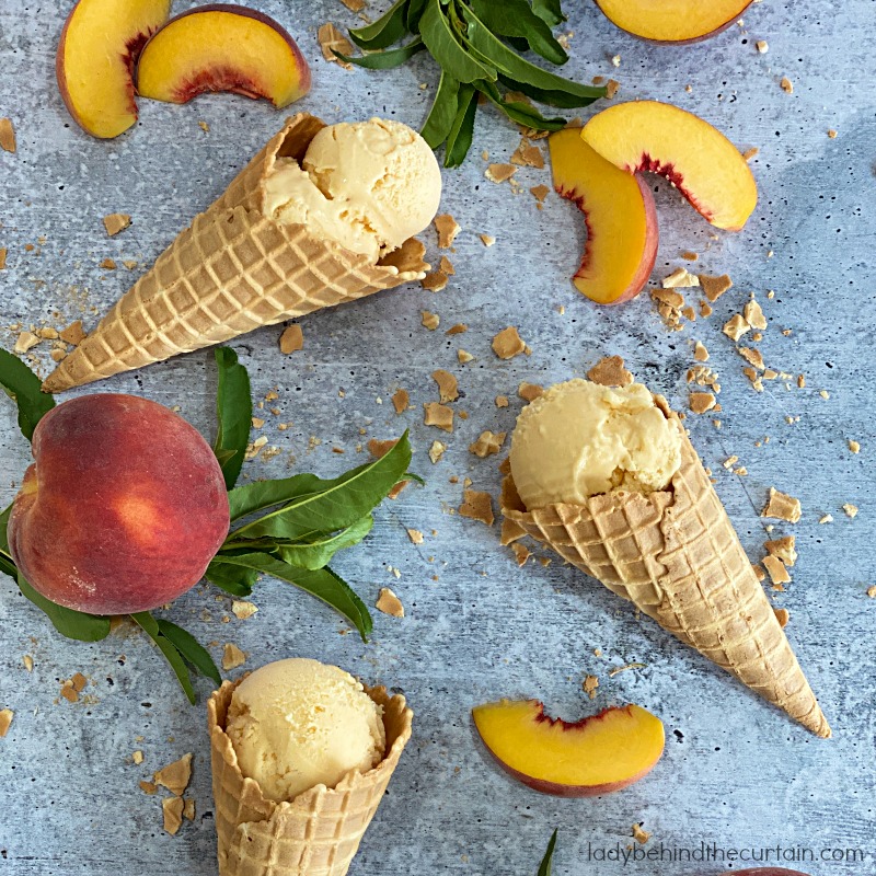 Fresh Peach Ice Cream