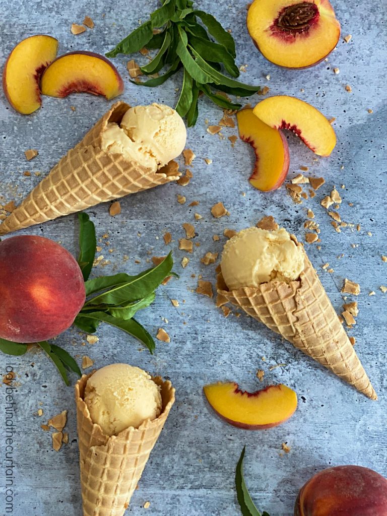 Fresh Peach Ice Cream