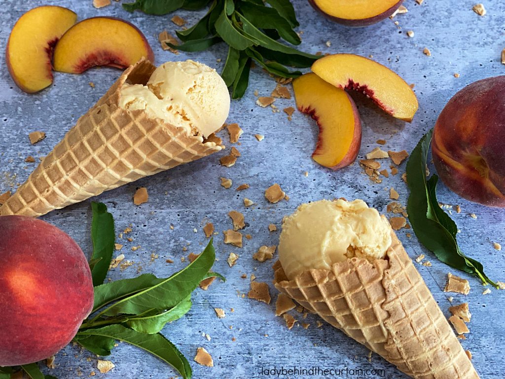 Fresh Peach Ice Cream