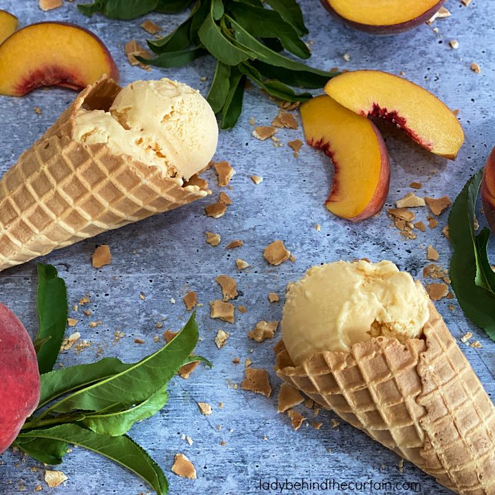 Fresh Peach Ice Cream