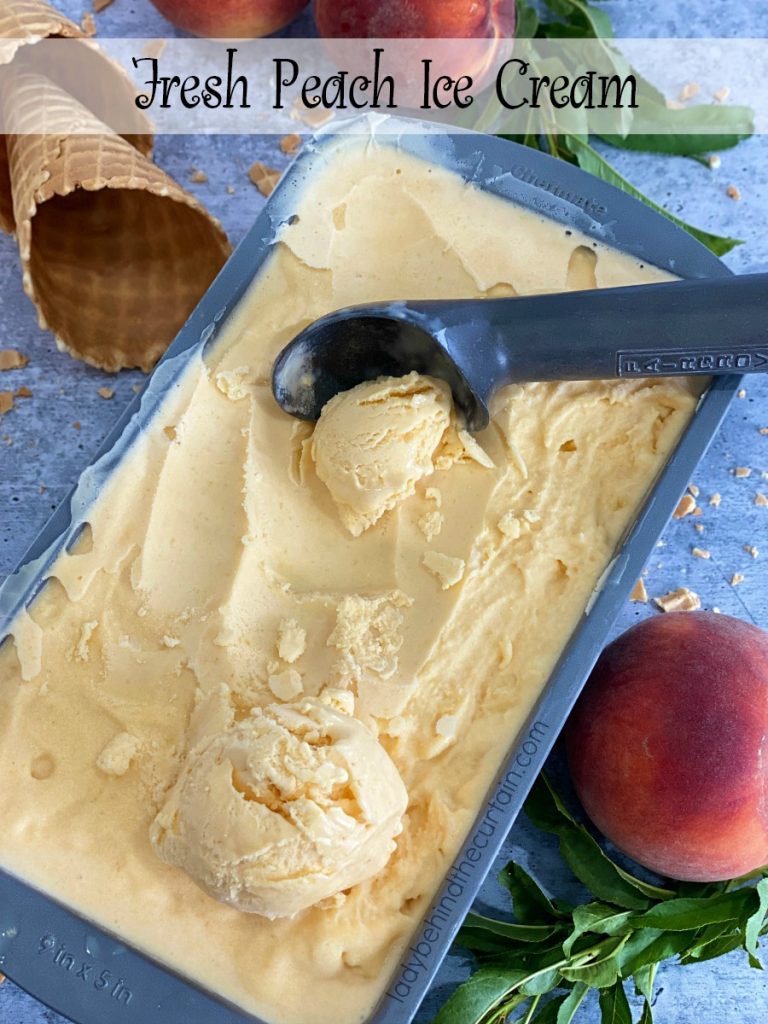 Fresh Peach Ice Cream