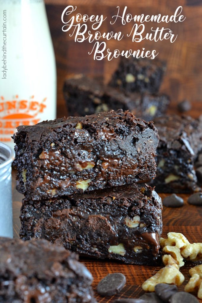 Gooey Homemade Brown Butter Brownies