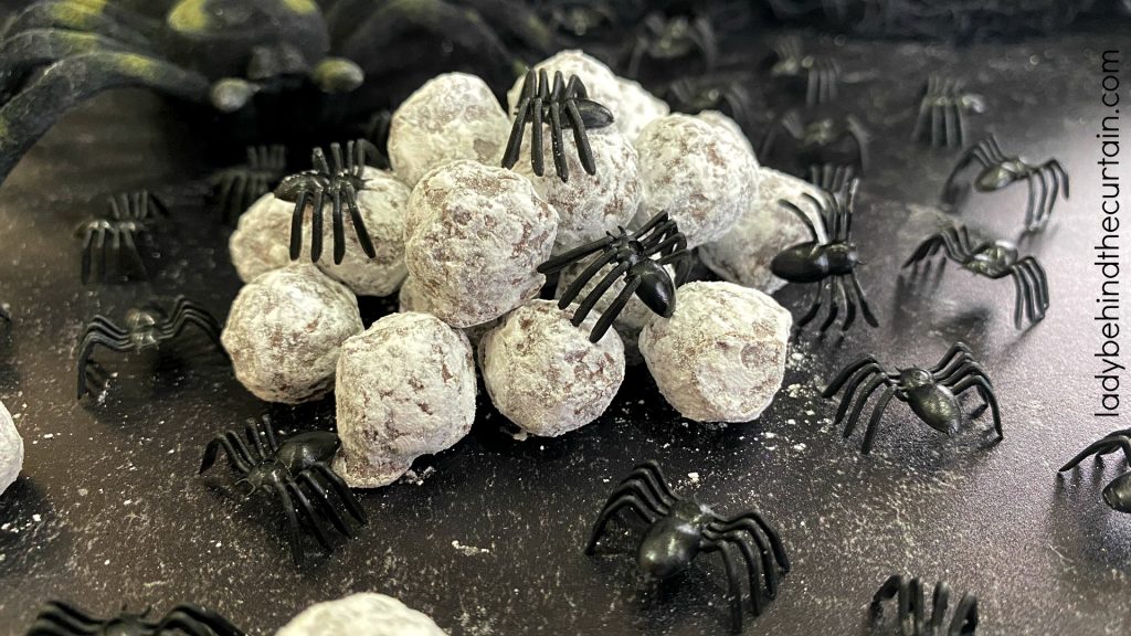 Dark Chocolate Covered Pretzel Halloween Spider Eggs