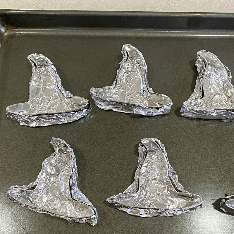 Dark Chocolate Witch Hat Cookie Cutter Filled Fudge