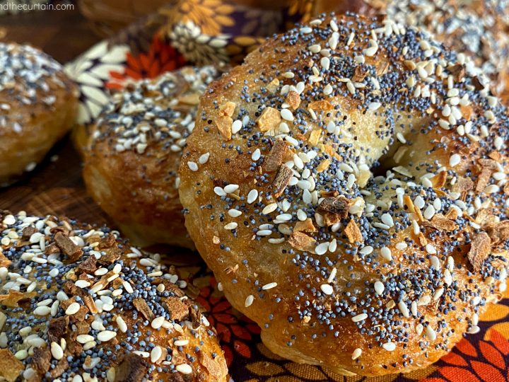 Homemade Everything Honey Bagels
