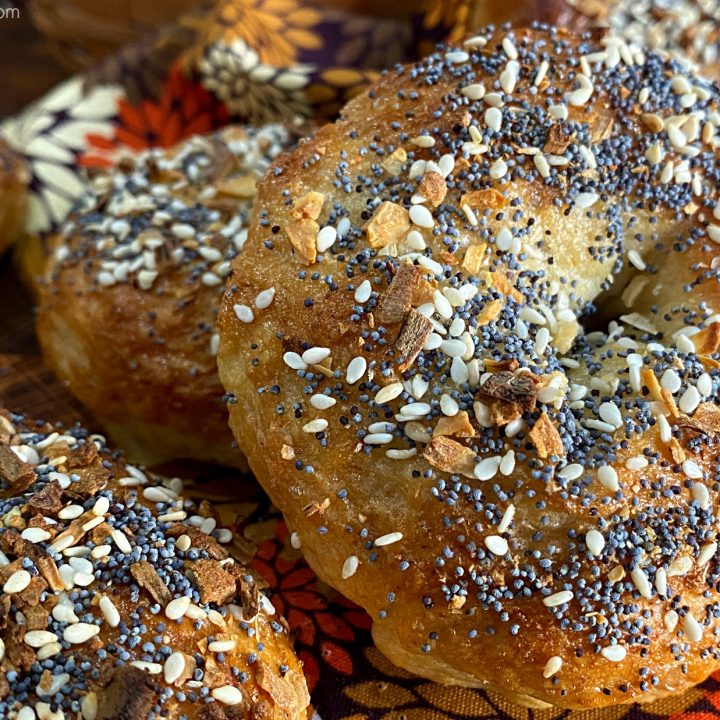 Homemade Everything Honey Bagels