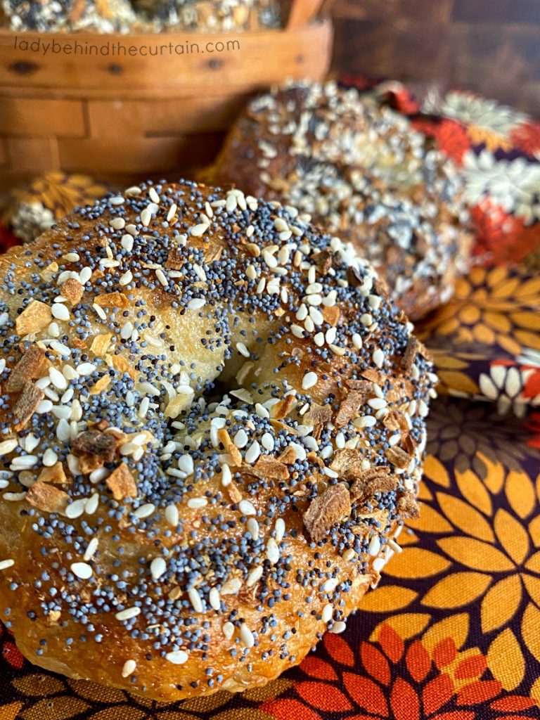 Homemade Everything Honey Bagels