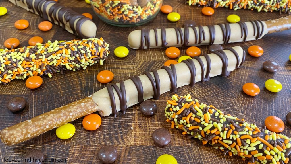 Reese's Pieces Decorated Pretzels