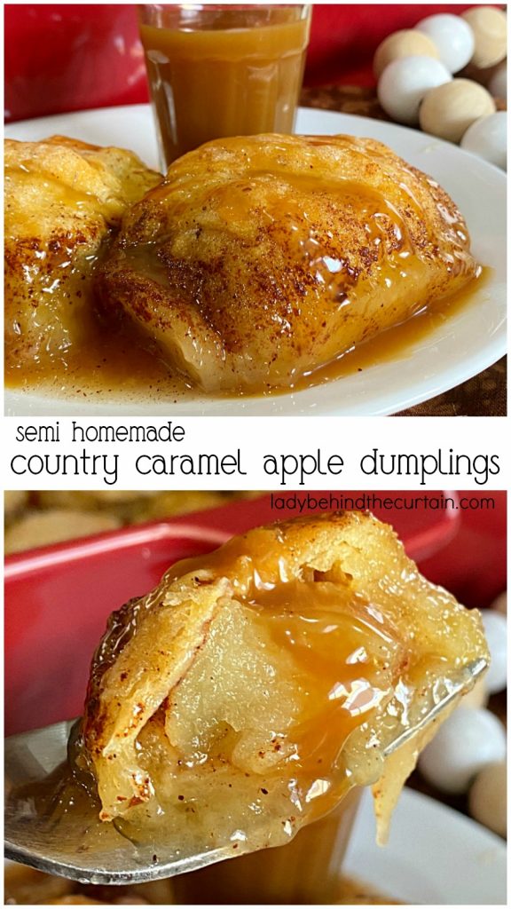 Semi Homemade Country Caramel Apple Dumplings