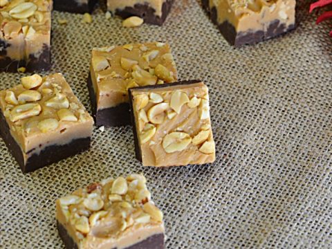 Chocolate Caramel Layered Fudge