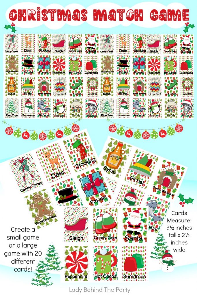 Indoor Christmas Games and Free Activity Sheets
