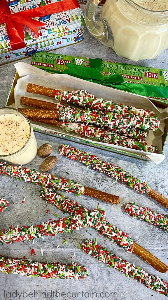 Eggnog Christmas Pretzels