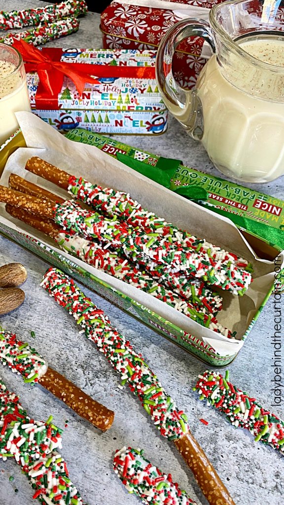 Eggnog Christmas Pretzels