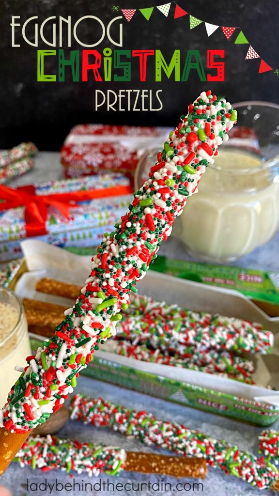 Eggnog Christmas Pretzels