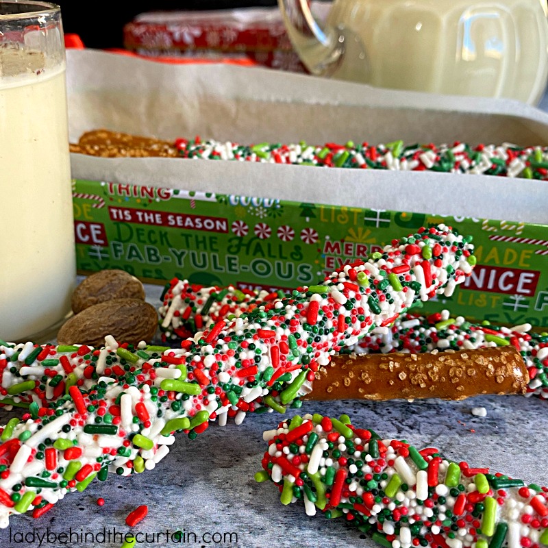 Eggnog Christmas Pretzels