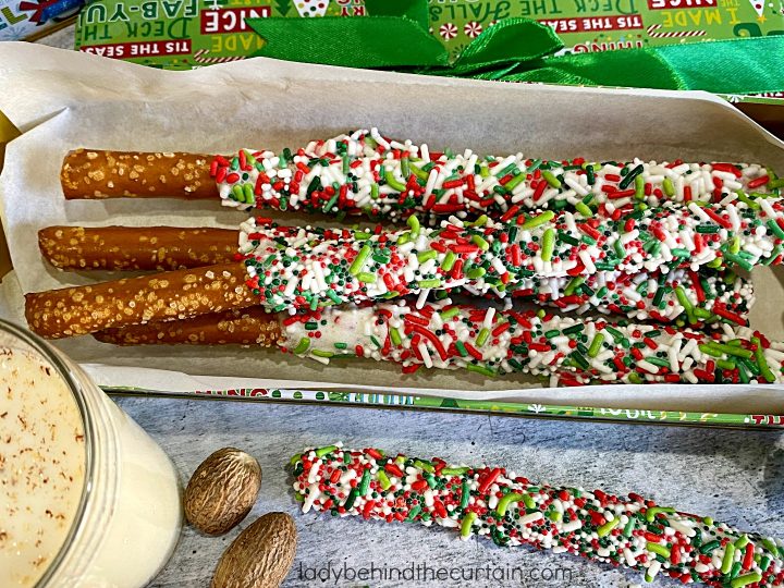 Eggnog Christmas Pretzels