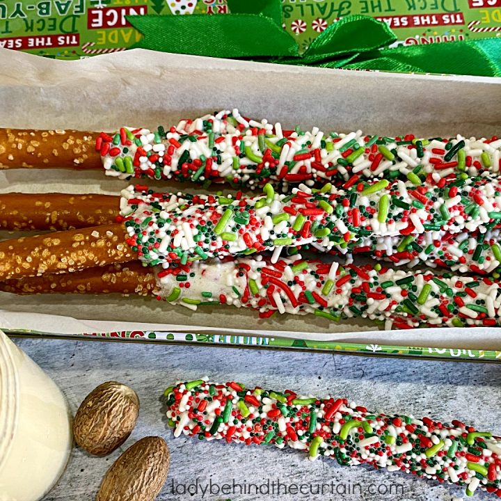 Eggnog Christmas Pretzels