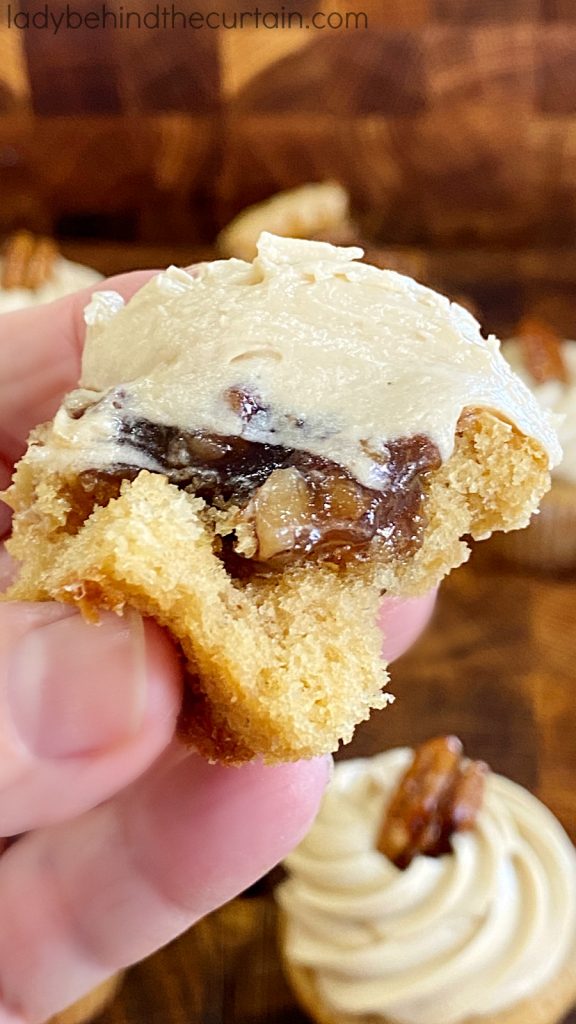 Pecan Pie Filled Cupcakes