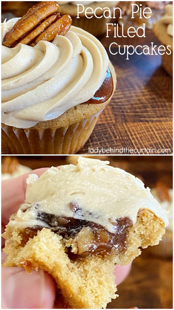 Pecan Pie Filled Cupcakes