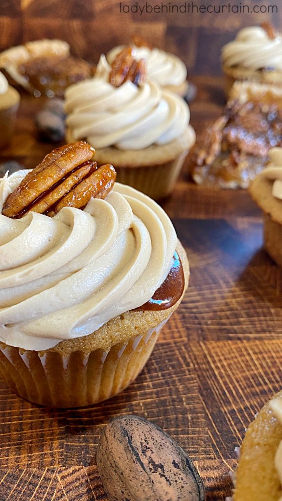 Pecan Pie Filled Cupcakes