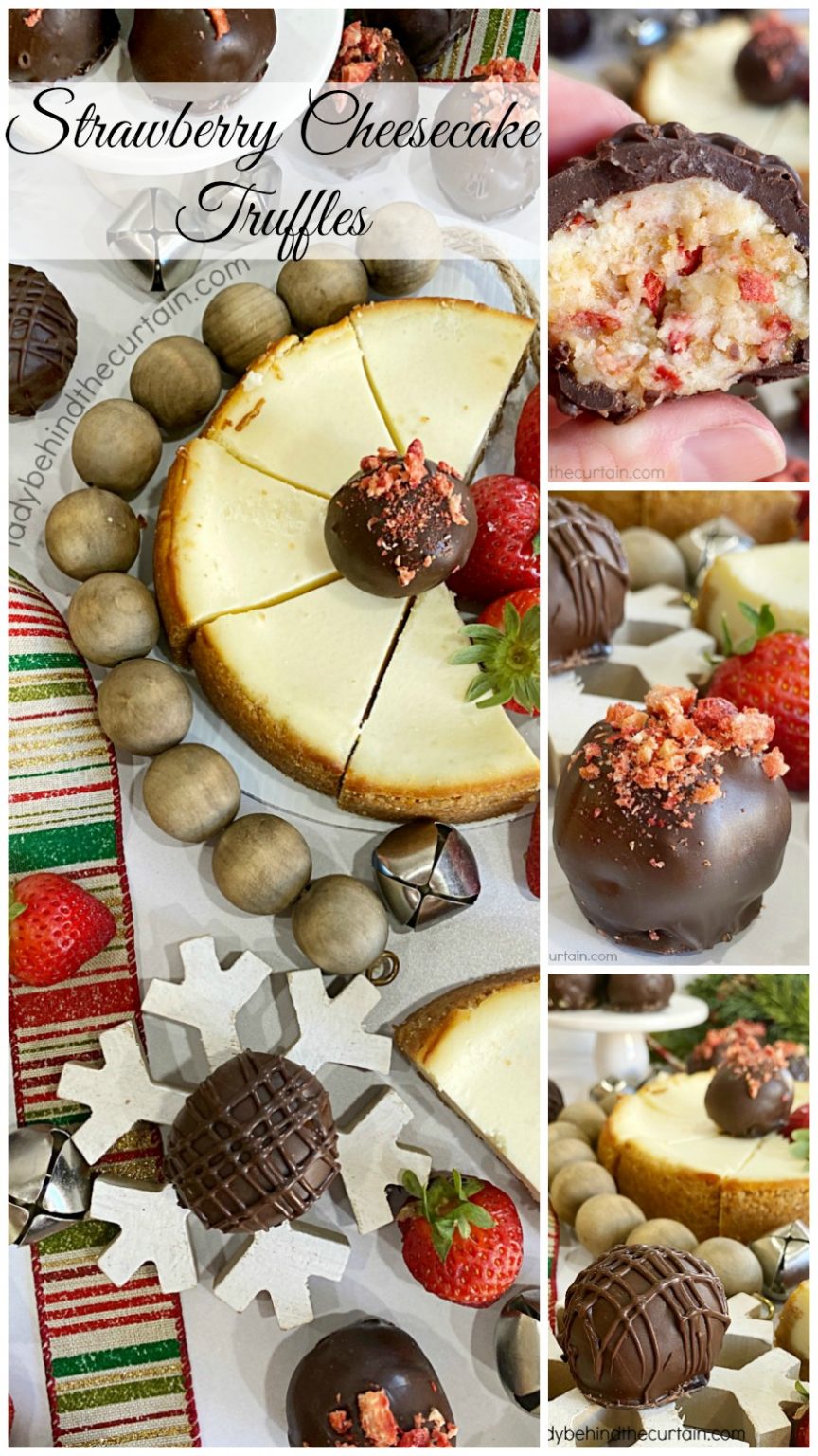 Strawberry Cheesecake Truffles