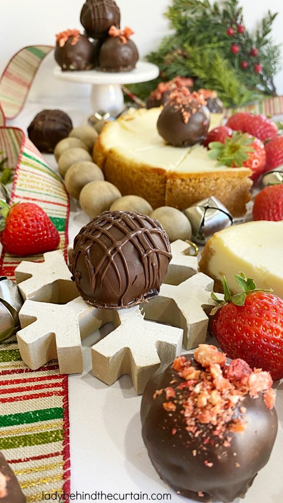 Strawberry Cheesecake Truffles